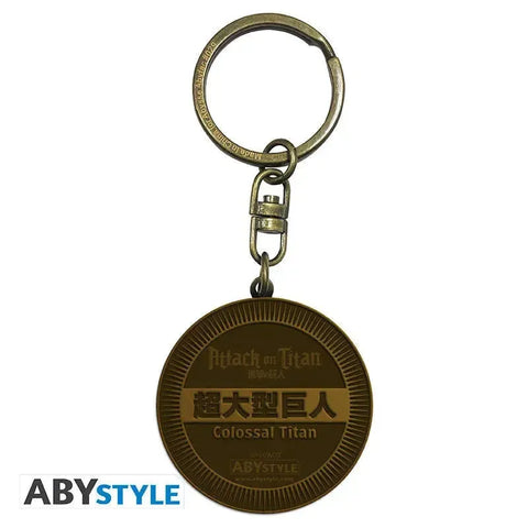 Attack on Titan - Colossal Titan Medallion Keychain - ABYstyle - Image 3