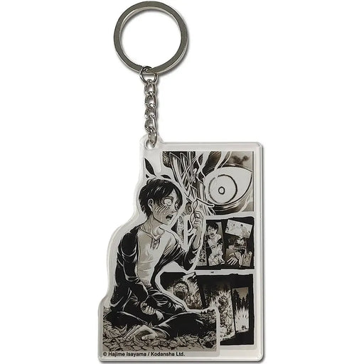 Attack on Titan - Eren Yeager Childhood Manga Panels Keychain (3.5", Acrylic) - Great Eastern Entertainment