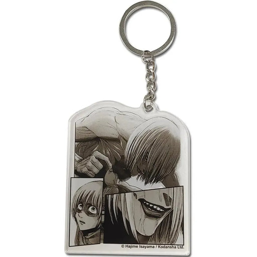 Attack on Titan - Female Titan Form Annie Leonhart Manga Panels Keychain (3", Acrylic) - Great Eastern Entertainment