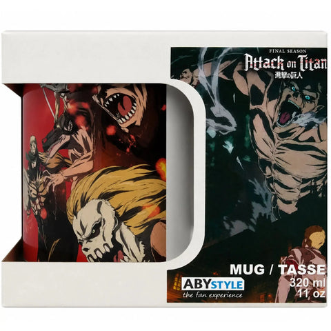 Attack on Titan - Final Season Battle Scene Coffee Mug (11 fl oz) - ABYSTYLE - Image 1
