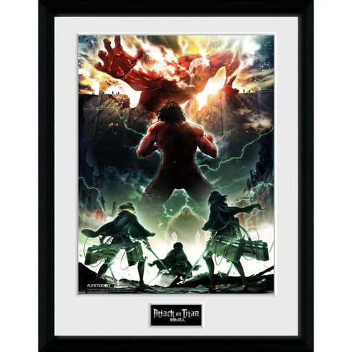 Attack on Titan - Key Art Framed Poster - ABYstyle