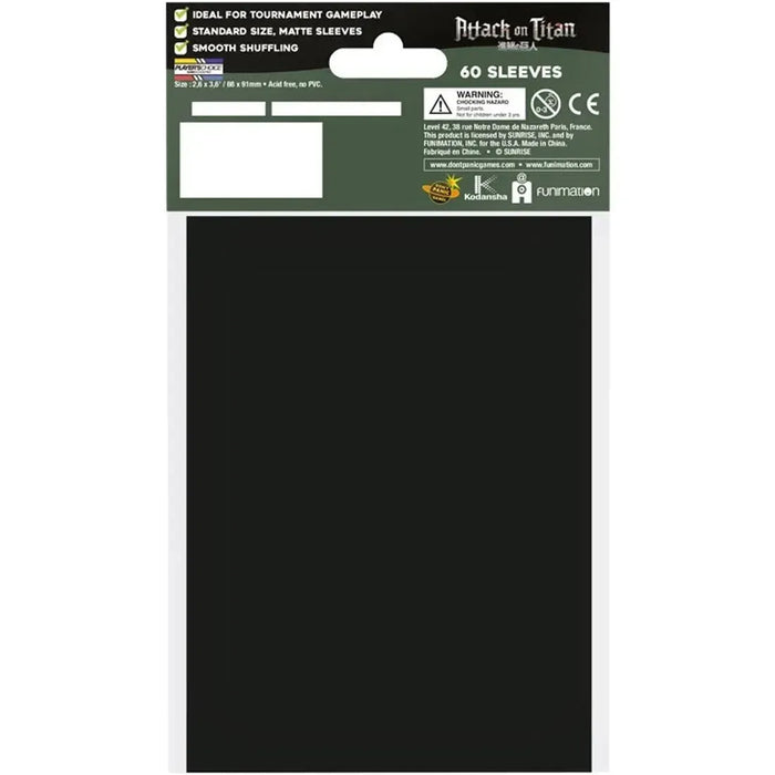 Attack on Titan - Main Trio Art Protective Card Sleeves (60 Count, Japanese Size: 59x86mm) - Japanime Games - Player's Choice Game Accessories Series