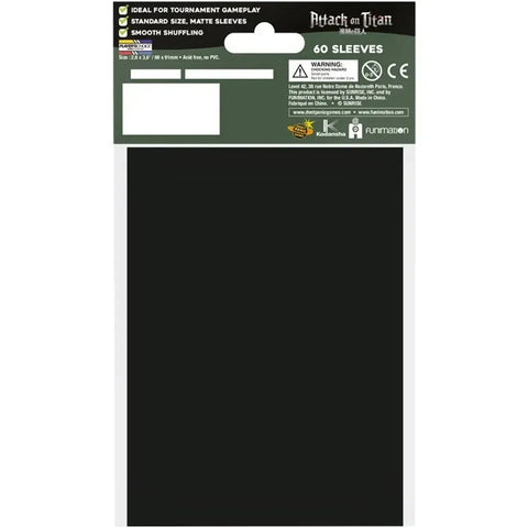 Attack on Titan - Main Trio Art Protective Card Sleeves (60 Count, Japanese Size: 59x86mm) - Japanime Games - Player's Choice Game Accessories Series