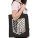 Attack on Titan - Scout Regiment Symbol Black Tote Bag (Cotton) - ABYstyle