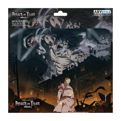 Attack on Titan [Season 4] - Attack Titan Eren vs Marley Mousepad (9.25