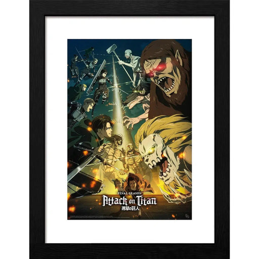 Attack on Titan - Season 4 Key Art 3 Framed Poster (12" x 16") - ABYstyle