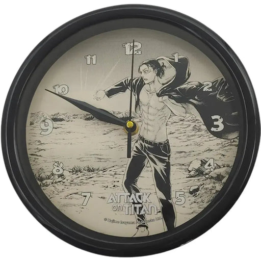 Attack on Titan - Shirtless Eren Yeager Manga Panel Wall Clock (9.4") - Great Eastern Entertainment