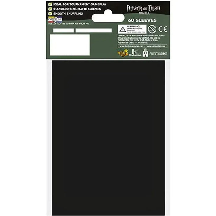 Attack on Titan - The Wall Art Protective Card Sleeves (60 Count, Standard Size) - Japanime Games - Player's Choice Game Accessories Series