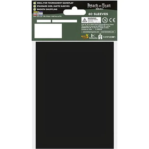 Attack on Titan - The Wall Art Protective Card Sleeves (60 Count, Standard Size) - Japanime Games - Player's Choice Game Accessories Series