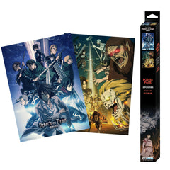 Attack on Titan - War for Paradis Final Season Boxed Poster Set (20.5"x15") - ABYstyle - Series 2