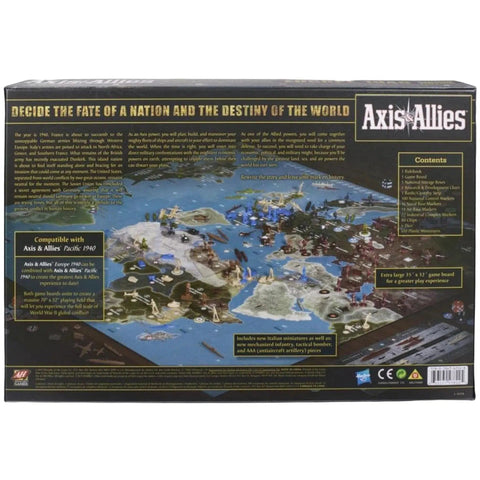 Axis & Allies: Europe 1940 (Second Edition) - Strategy World War II Board Game for Adults (2-5 Players, Ages 12+) - Avalon Hill