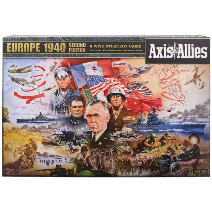 Axis & Allies: Europe 1940 (Second Edition) - Strategy World War II Board Game for Adults (2-5 Players, Ages 12+) - Avalon Hill