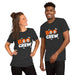 BOO CREW T-Shirt - Cute Halloween Ghosts and Spiders Graphic Tee