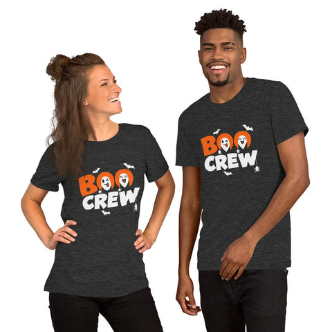 BOO CREW T-Shirt - Cute Halloween Ghosts and Spiders Graphic Tee - Image 12
