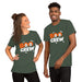 BOO CREW T-Shirt - Cute Halloween Ghosts and Spiders Graphic Tee