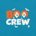 BOO CREW T-Shirt - Cute Halloween Ghosts and Spiders Graphic Tee