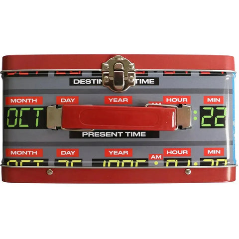 Back to the Future - DeLorean Lunchbox & Beverage Container Set - Surreal Entertainment - PREVIEWS Exclusive, Tin Titans Series