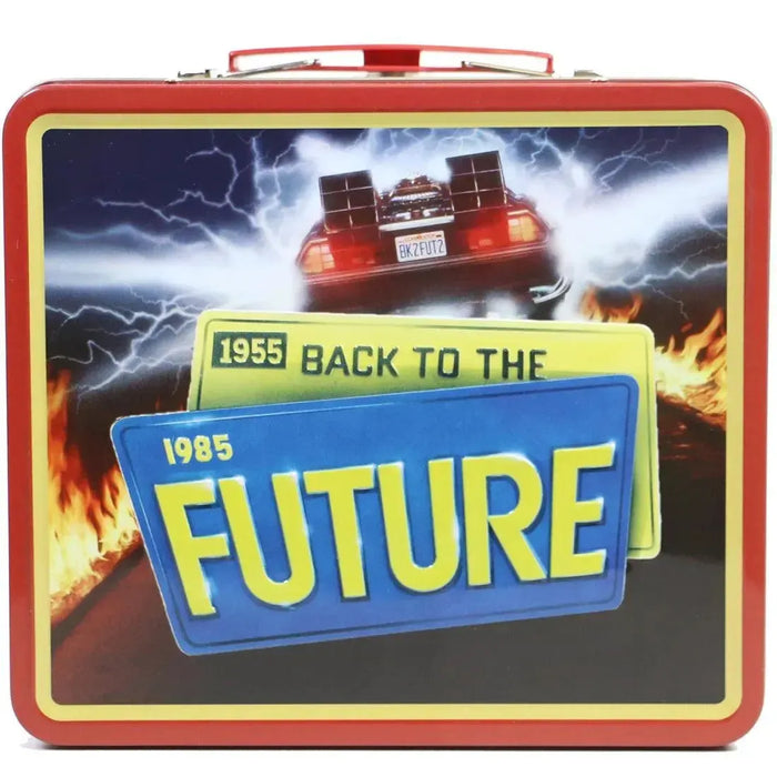 Back to the Future - DeLorean Lunchbox & Beverage Container Set - Surreal Entertainment - PREVIEWS Exclusive, Tin Titans Series