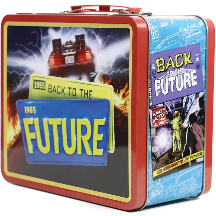 Back to the Future - DeLorean Lunchbox & Beverage Container Set - Surreal Entertainment - PREVIEWS Exclusive, Tin Titans Series