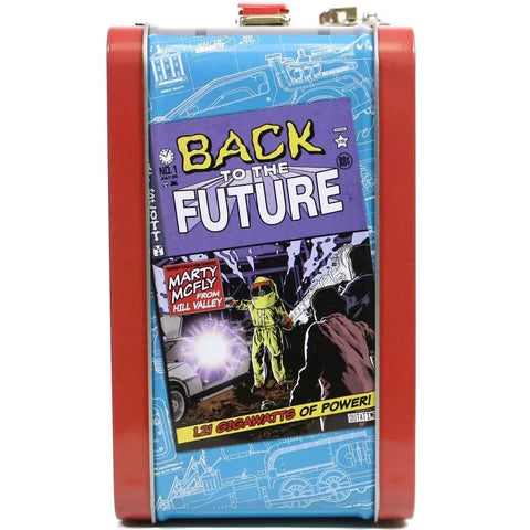 Back to the Future - DeLorean Lunchbox & Beverage Container Set - Surreal Entertainment - PREVIEWS Exclusive, Tin Titans Series
