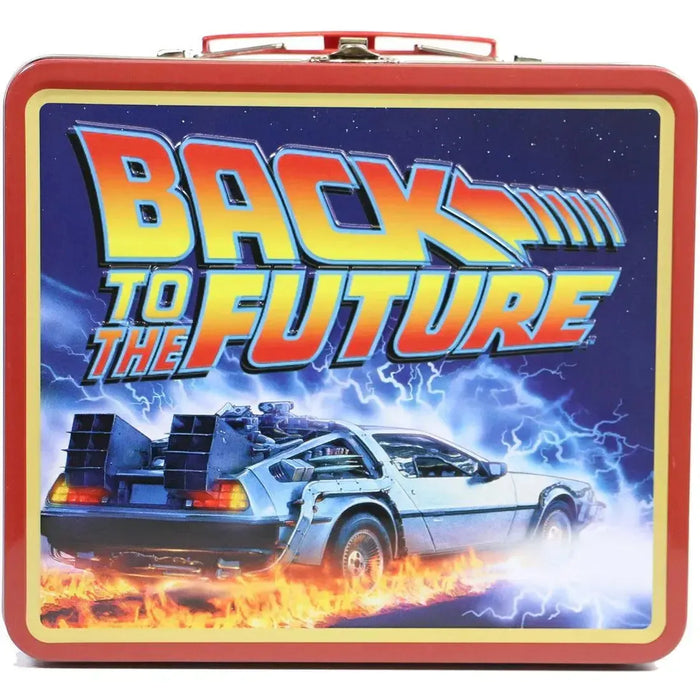 Back to the Future - DeLorean Lunchbox & Beverage Container Set - Surreal Entertainment - PREVIEWS Exclusive, Tin Titans Series