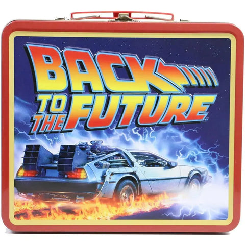 Back to the Future - DeLorean Lunchbox & Beverage Container Set - Surreal Entertainment - PREVIEWS Exclusive, Tin Titans Series