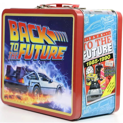 Back to the Future - DeLorean Lunchbox & Beverage Container Set - Surreal Entertainment - PREVIEWS Exclusive, Tin Titans Series