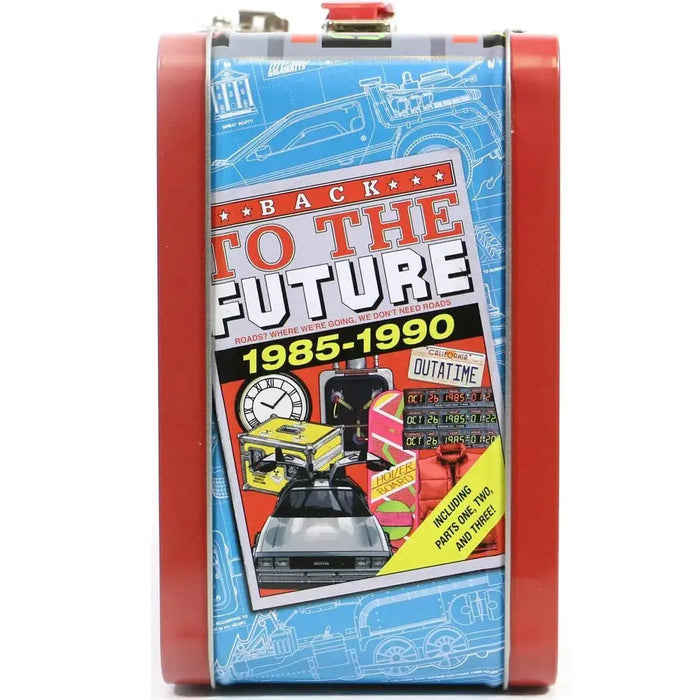 Back to the Future - DeLorean Lunchbox & Beverage Container Set - Surreal Entertainment - PREVIEWS Exclusive, Tin Titans Series