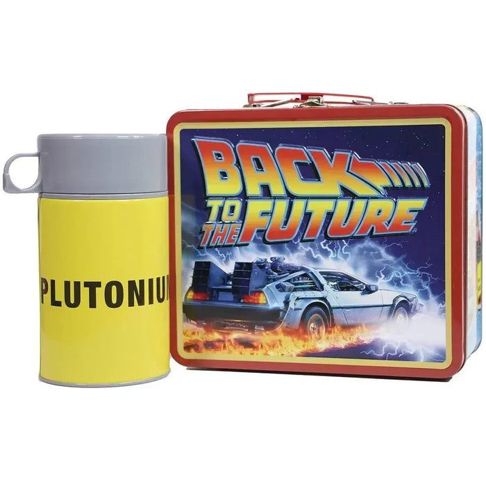 Back to the Future - DeLorean Lunchbox & Beverage Container Set - Surreal Entertainment - PREVIEWS Exclusive, Tin Titans Series