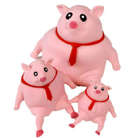 Piper the Pig - Pink Squishy Stretchy Pig Stress Toy | Cute Pig Squeeze Fidge...- Image 1