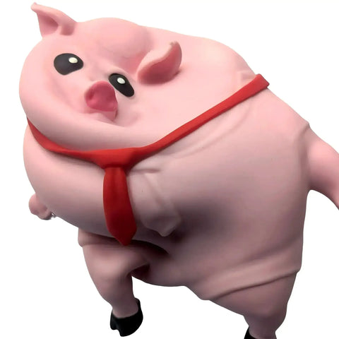 Piper the Pig - Pink Squishy Stretchy Pig Stress Toy | Cute Pig Squeeze Fidget Sensory Decompression & Anxiety Relief Toy for Kids & Adults - Image 4