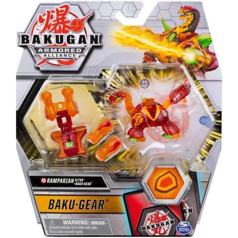 Bakugan: Armored Alliance - Ramparian Ultra Bakugan Toy with Baku-Gear - Spin Master - Baku-Gear Series - Image 1