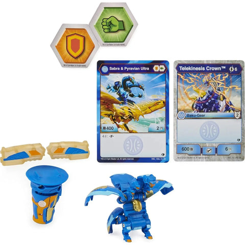 Bakugan: Armored Alliance - Sabra x Pyravian Bakugan Toy with Baku-Gear - Spin Master - Baku-Gear Series - Image 2