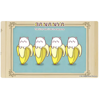 Bananya - Line of Four Bananya Card Game Playmat (Standard Size) - Japanime Games - Player's Choice Game Accessories Series