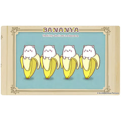 Bananya - Line of Four Bananya Card Game Playmat (Standard Size) - Japanime Games - Player's Choice Game Accessories Series