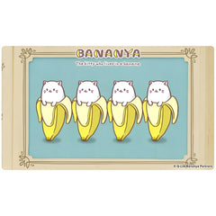 Bananya - Line of Four Bananya Card Game Standard Size Playmat - Japanime Games - Player's Choice Game Accessories Series