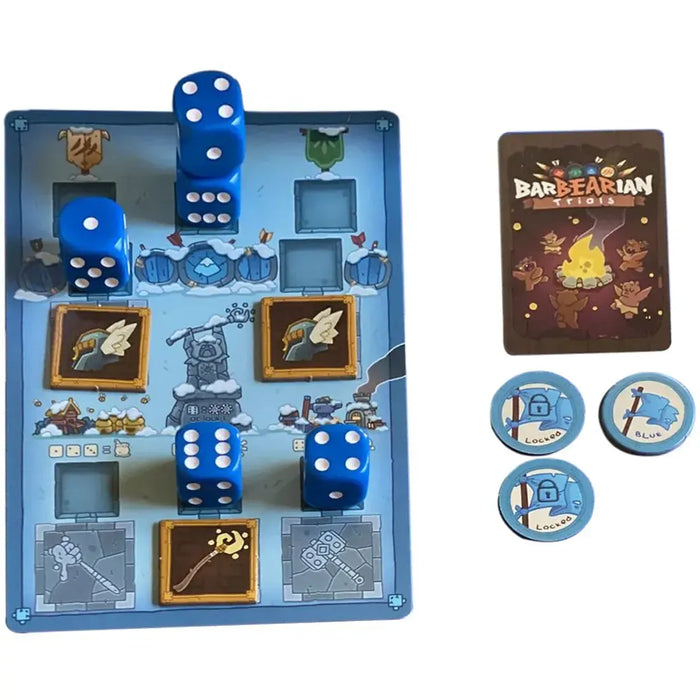 BarBEARian Battlegrounds - Worker Placement War Board Game for Family, Adults, and Children (2-4 Players, Ages 8+) - GreenBrier Games