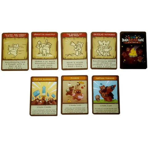 BarBEARian Battlegrounds - Worker Placement War Board Game for Family, Adults, and Children (2-4 Players, Ages 8+) - GreenBrier Games