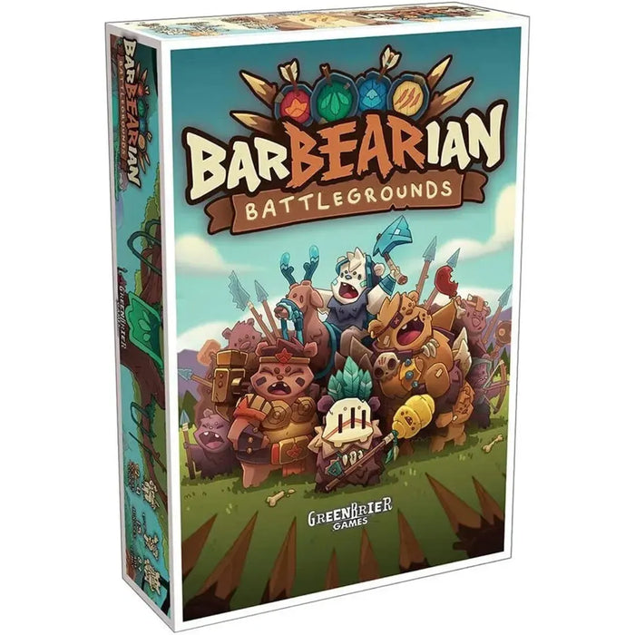 BarBEARian Battlegrounds - Worker Placement War Board Game for Family, Adults, and Children (2-4 Players, Ages 8+) - GreenBrier Games