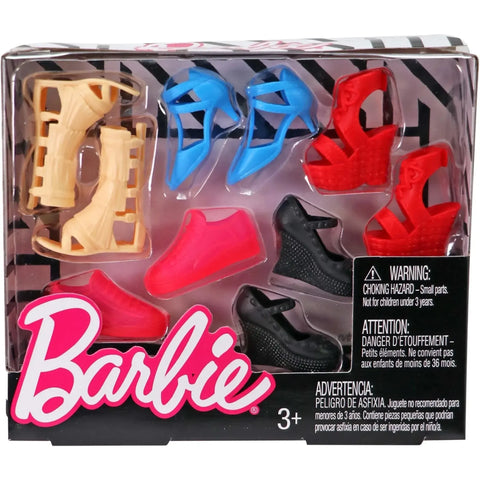 Barbie Accessories Curvy & Tall Doll Shoe Pack (5 Pairs) - Image 1