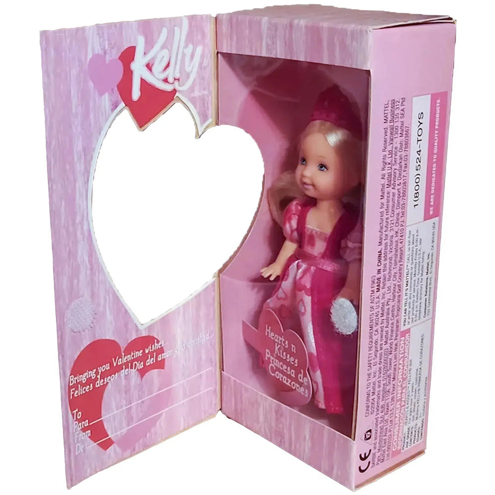 Barbie [Kelly: Little Sister of Barbie] - Valentines Day Hearts & Kisses Princesa de Corazones Doll (Blonde Version) - Mattel