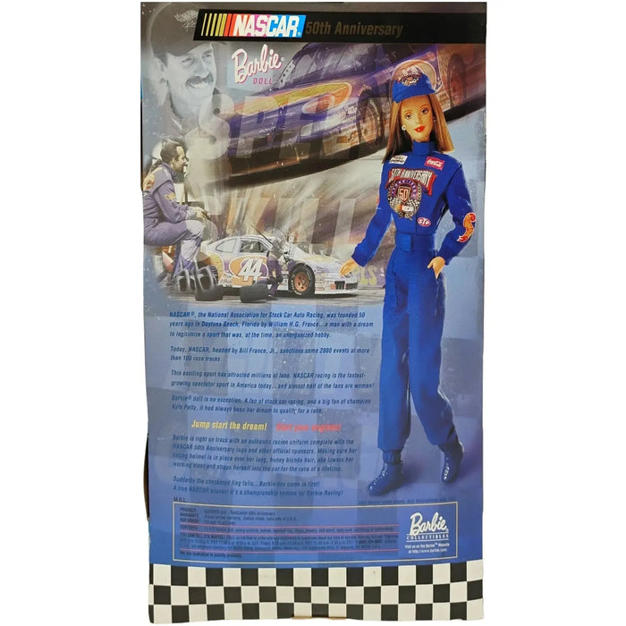 Barbie [NASCAR] - Race Car Driver Barbie Doll (11.5", Collector Edition) - Mattel - Barbie Collectibles Series, NASCAR 50th Annivesary Edition - (1998)