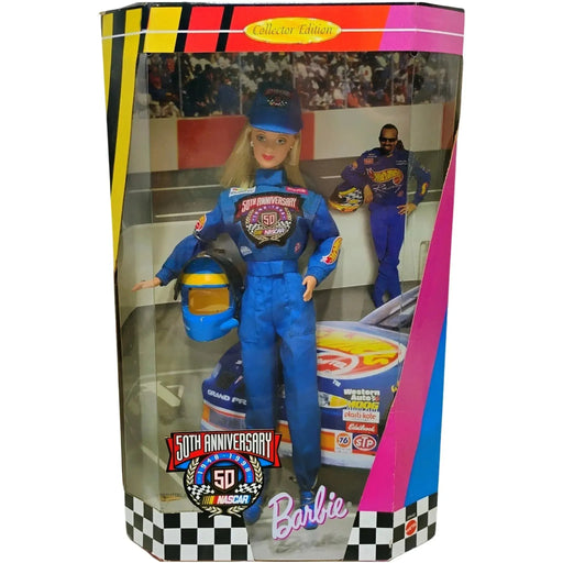 Barbie [NASCAR] - Race Car Driver Barbie Doll (11.5", Collector Edition) - Mattel - Barbie Collectibles Series, NASCAR 50th Annivesary Edition - (1998)