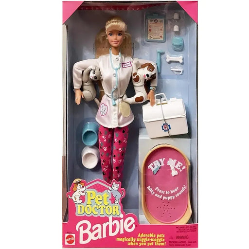 Barbie - Pet Doctor Barbie Doll Set - Mattel - (1996)