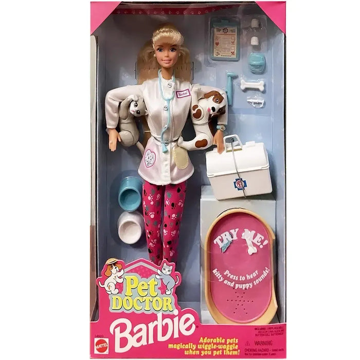 Barbie - Pet Doctor Barbie Doll Set - Mattel - (1996)
