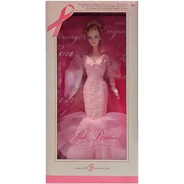 Barbie [Susan G. Komen Breast Cancer Foundation] - Pink Ribbon Barbie Doll (11") - Mattel - Pink Label Barbie Collector Series