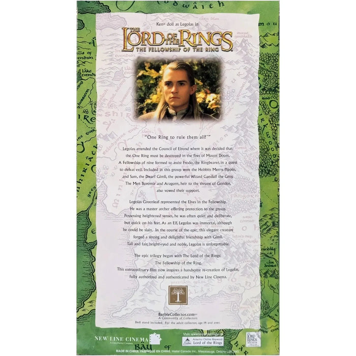 Barbie [The Lord of the Rings: The Fellowship of the Ring] - Ken as Legolas Doll Figure - Mattel - Barbie Collector Series (2004)