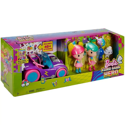 Barbie Video Game Hero - Barbie Dolls & Toy Car Gift Set - Mattel