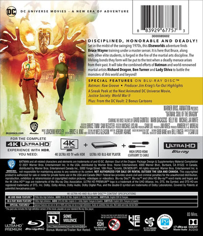 Batman: Soul of the Dragon (4K Ultra HD + Blu-ray + Digital) - Image 3