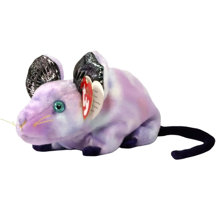 Beanie Babies - Chinese Zodiac Rat Plush (6.5") - Ty - Ty Zodiac Collection - (2000)